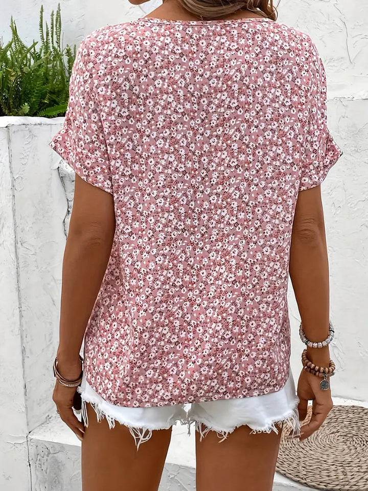 Aubrey - Stylish Buttons Summer Top