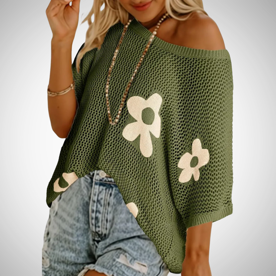 Amara™ - Stylish Lightweight Crochet Top
