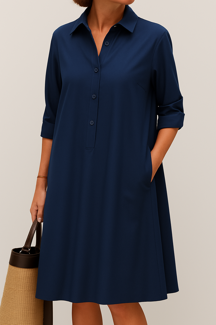 Hazel - Button-up shirt dress
