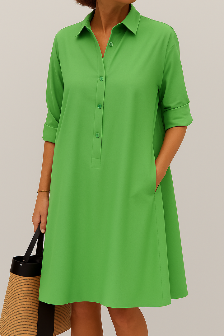 Hazel - Button-up shirt dress