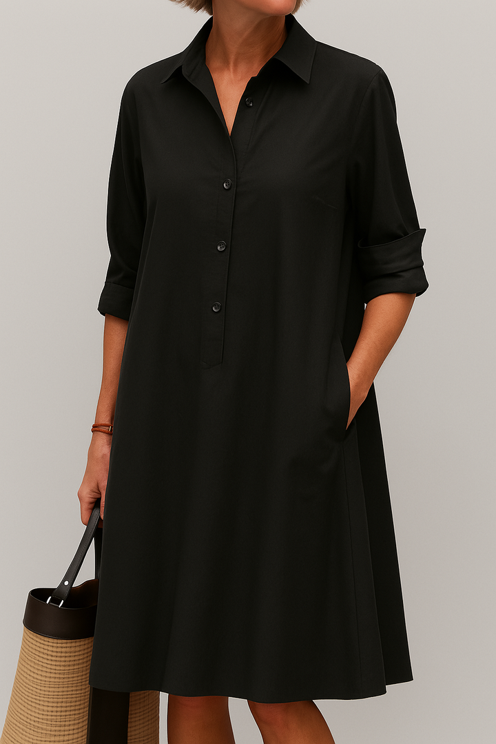 Hazel - Button-up shirt dress