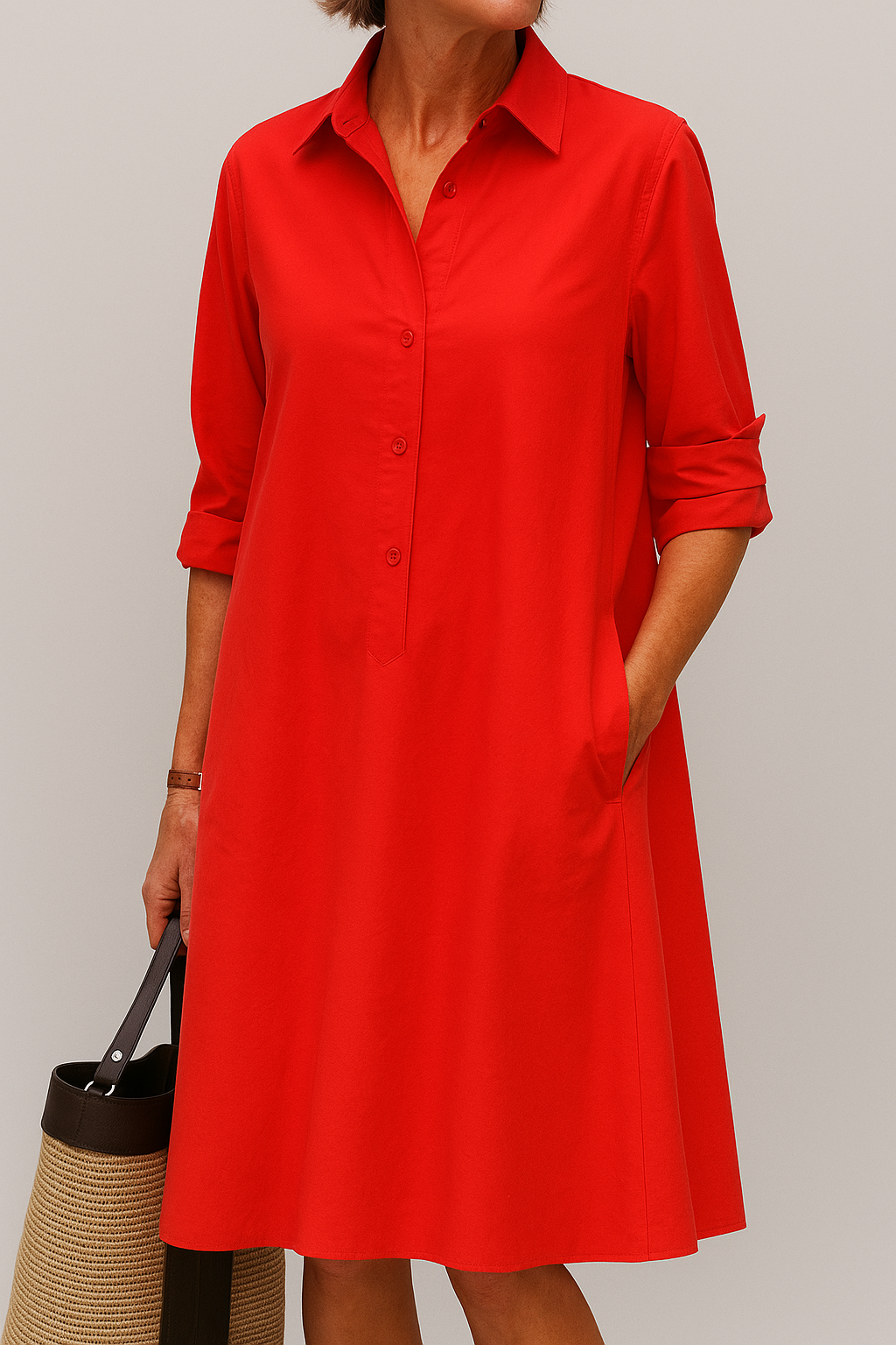 Hazel - Button-up shirt dress