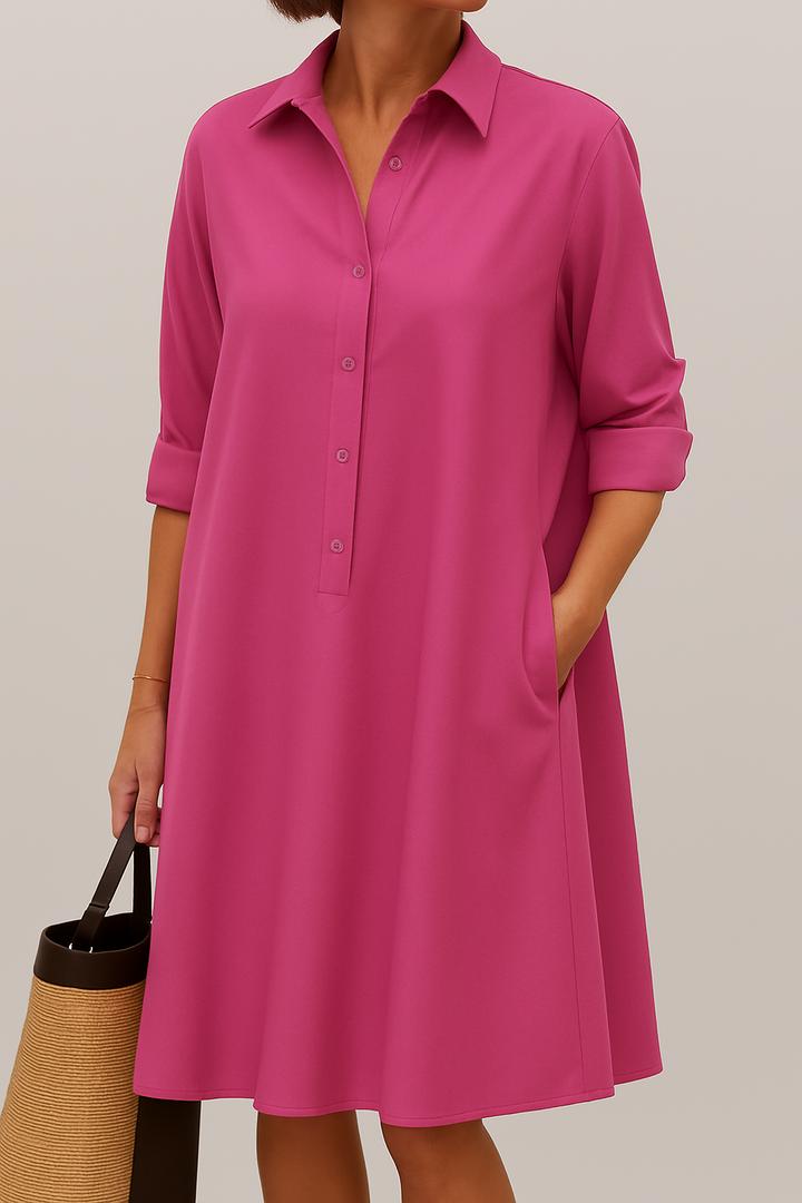 Hazel - Button-up shirt dress