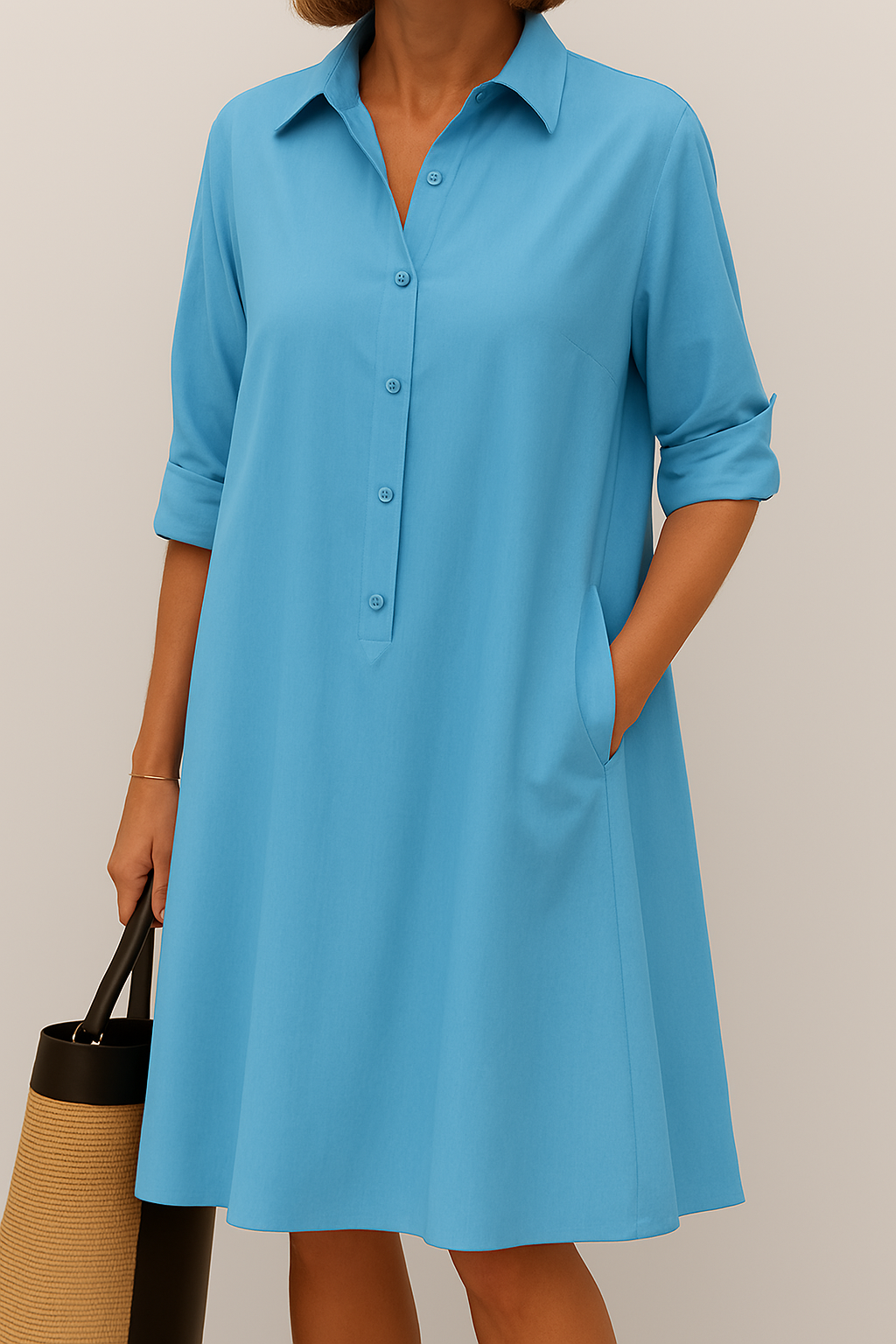 Hazel - Button-up shirt dress