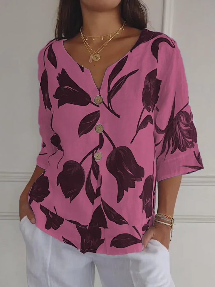 Emilie - Floral Print Blouse