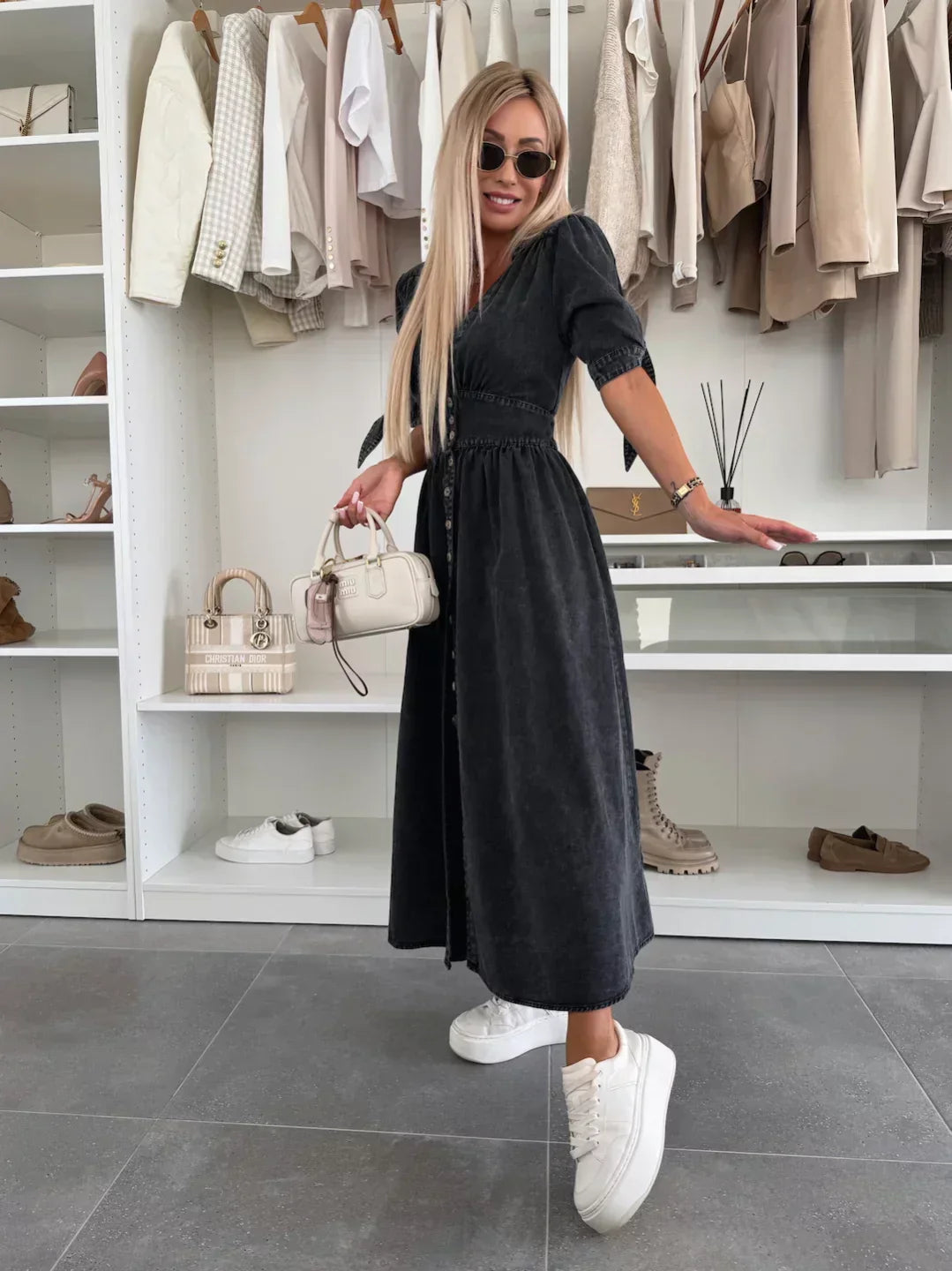 Ivanka - Radiant Denim Dress