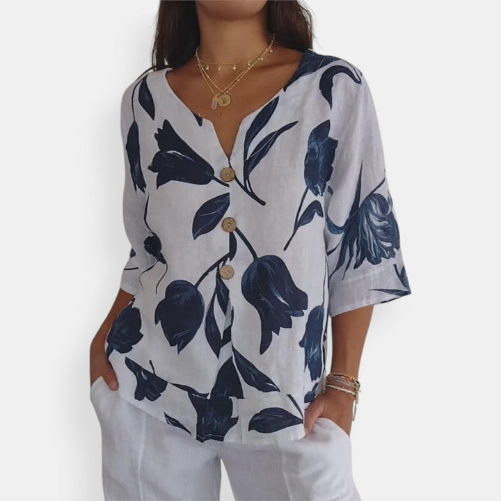 Emilie - Floral Print Blouse